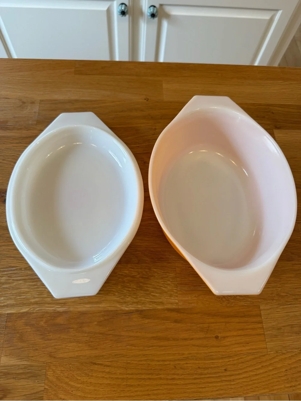 🌻 Vintage Pyrex 043 Sunflower Daisy Orange Oval Casserole w/ Lid 1.5 Qt